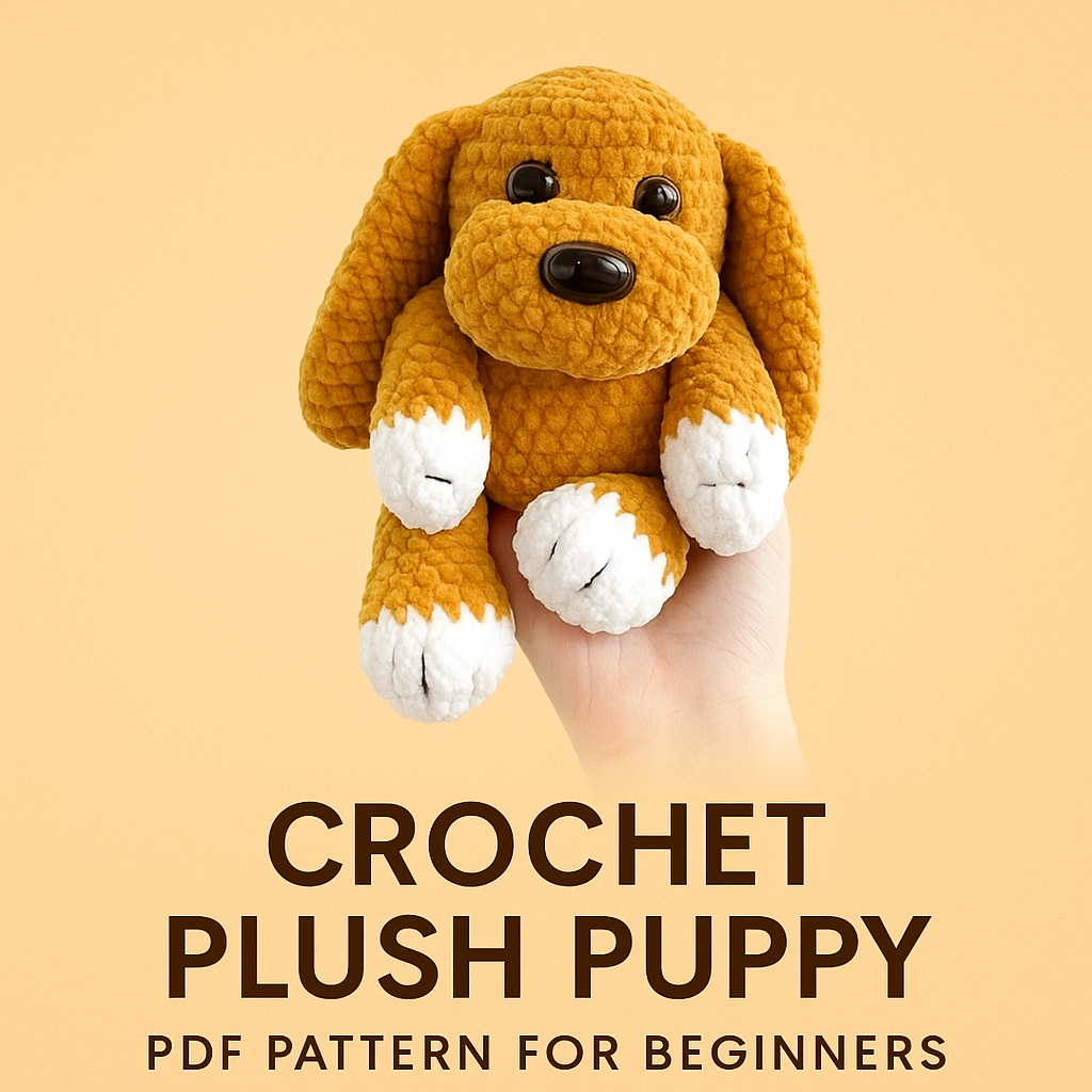 Crochet Plush Puppy โ PDF Pattern for Beginners