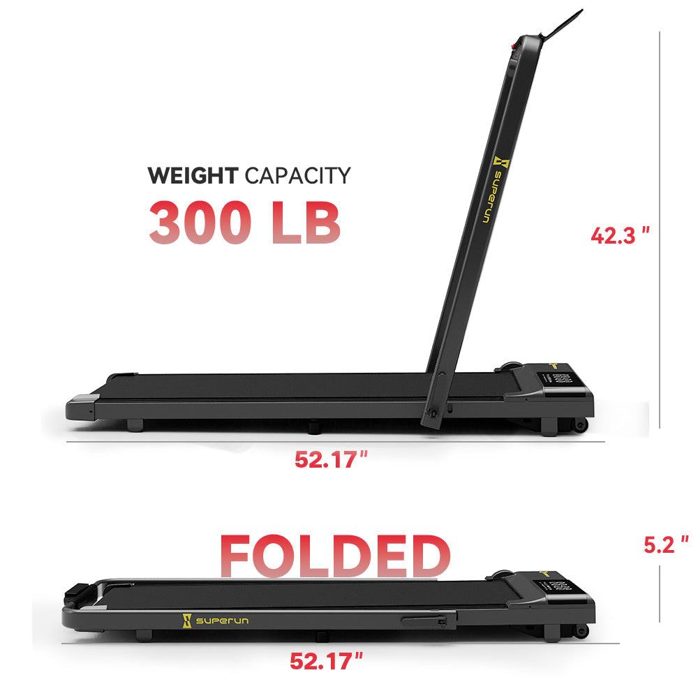 SupeRun® BA03 Smart Walking Pad Under Desk Treadmill with remote control