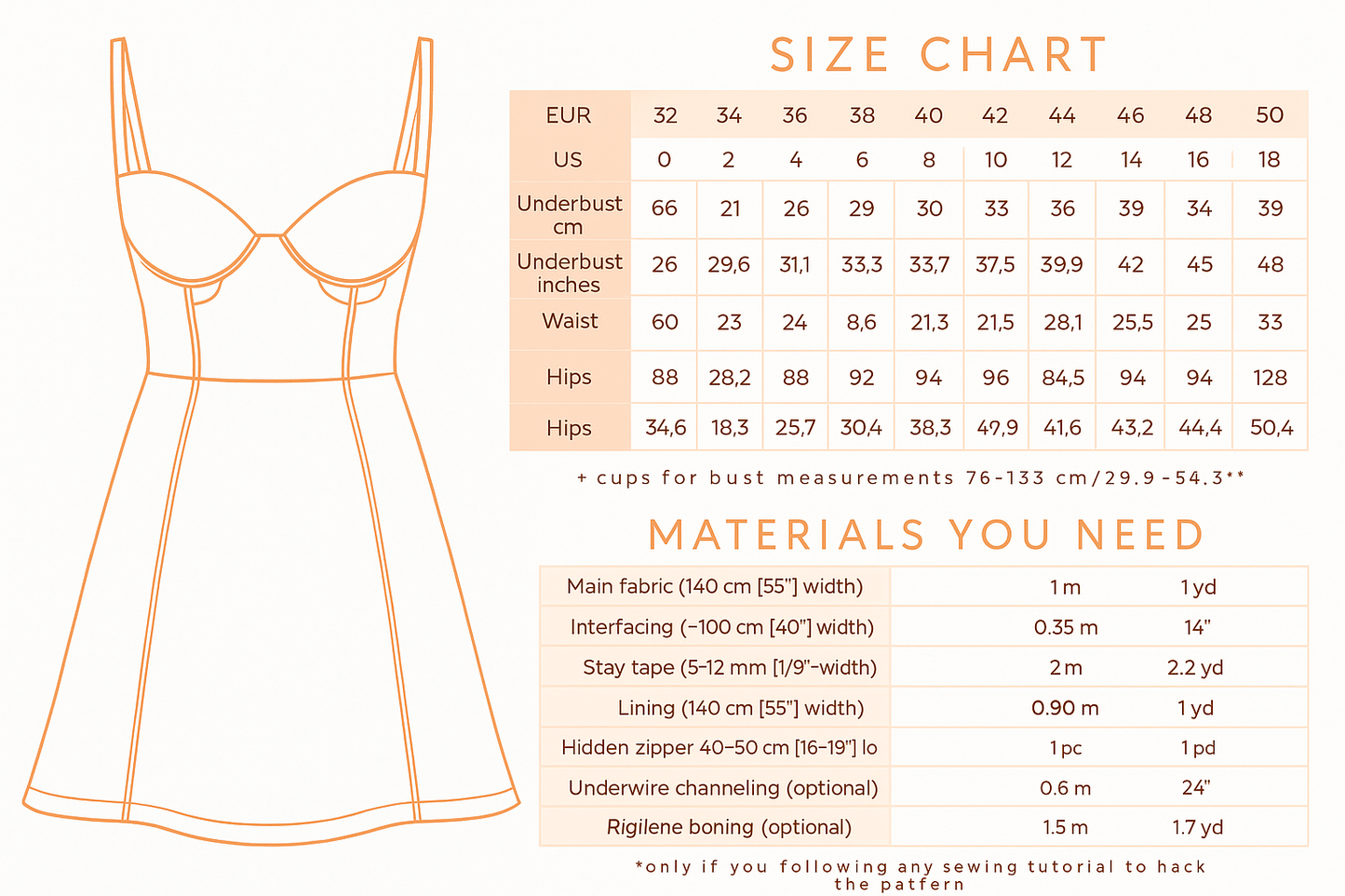 Off-Shoulder Bustier Top – PDF Sewing Pattern