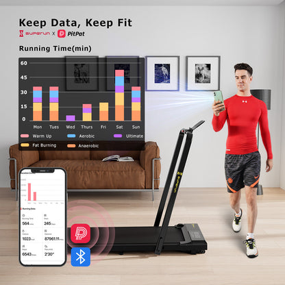 SupeRun® BA03 Smart Walking Pad Under Desk Treadmill with remote control