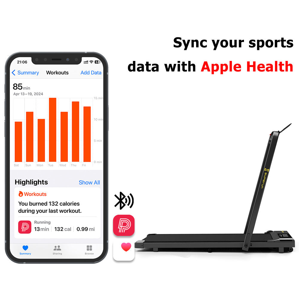 SupeRun® BA03 Smart Walking Pad Under Desk Treadmill with remote control