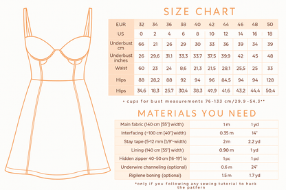 Off-Shoulder Bustier Top – PDF Sewing Pattern